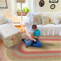 Homespice Azalea Multicolor Oval Braided Rug, 6x9' by Homespice