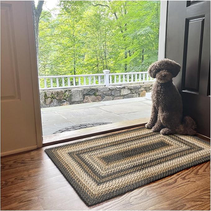 Homespice Kilimanjaro Premium Jute Braided Area Rug, Natural Jute Yarn Rustic - Image 9
