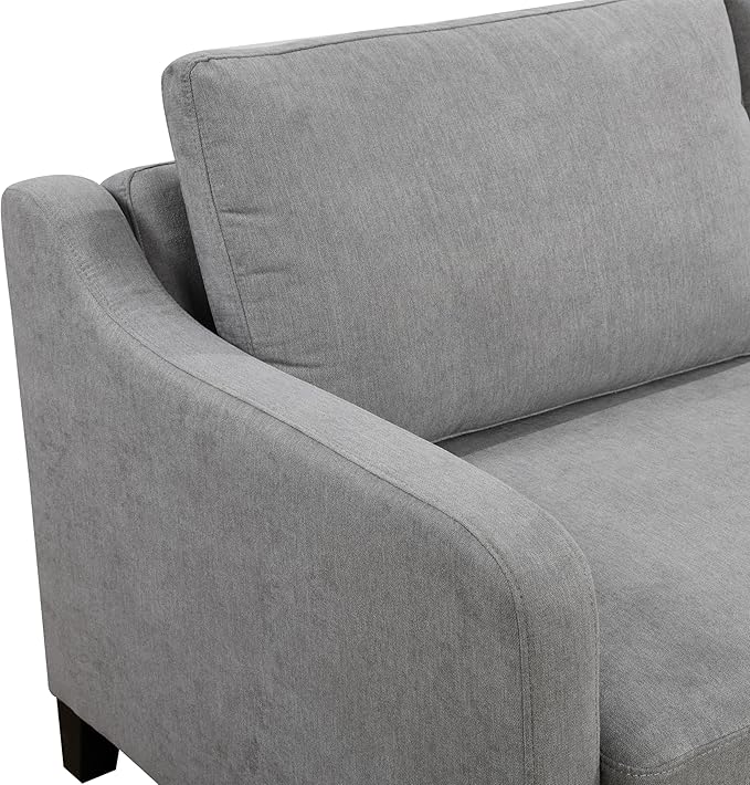 ERYE Modern 3-in-1 Sofa Loveseat Convertible Sleeper Sofabed, Queen Size - Image 6