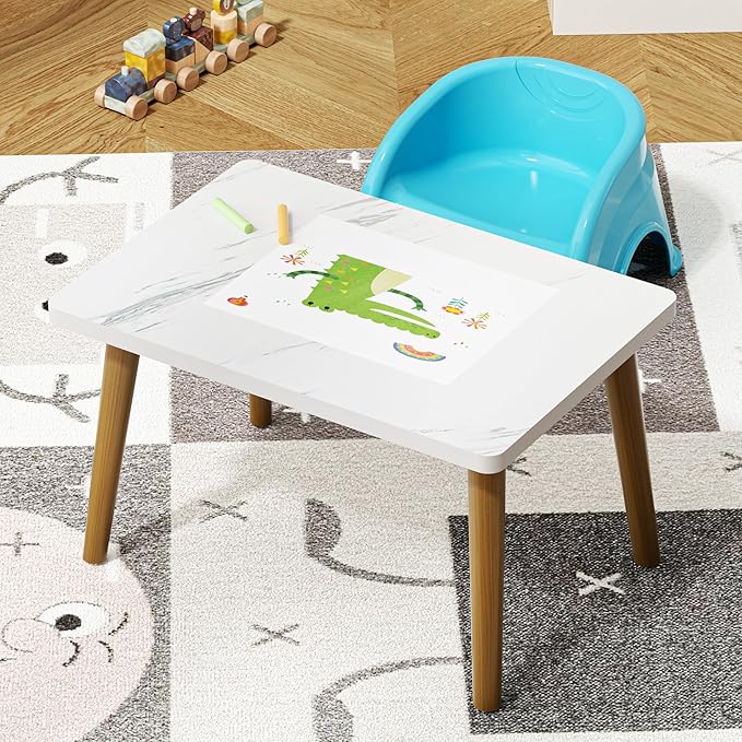 Small Coffee Table for Small Space, Low Table, Floor Table Desk for Sitting on - Image 2
