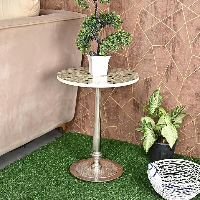 CLEENTABLE Mosaic Round End Table - Image 6