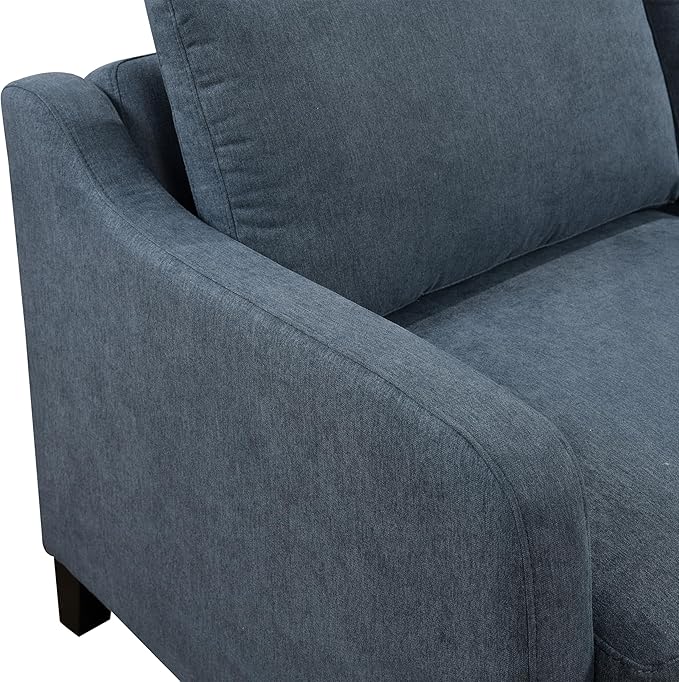 ERYE Modern 3-in-1 Sofa Loveseat Convertible Sleeper Sofabed, Queen Size - Image 5