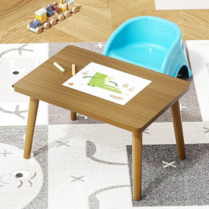 Small Coffee Table for Small Space, Low Table, Floor Table Desk for Sitting on - Image 2