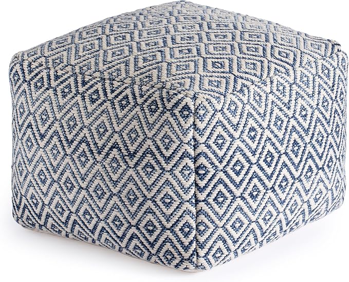 Anji Mountain 22"x22"x16" Handmade & Handcrafted Ottoman Pouf Comfortable Pouf by AnjiMountain