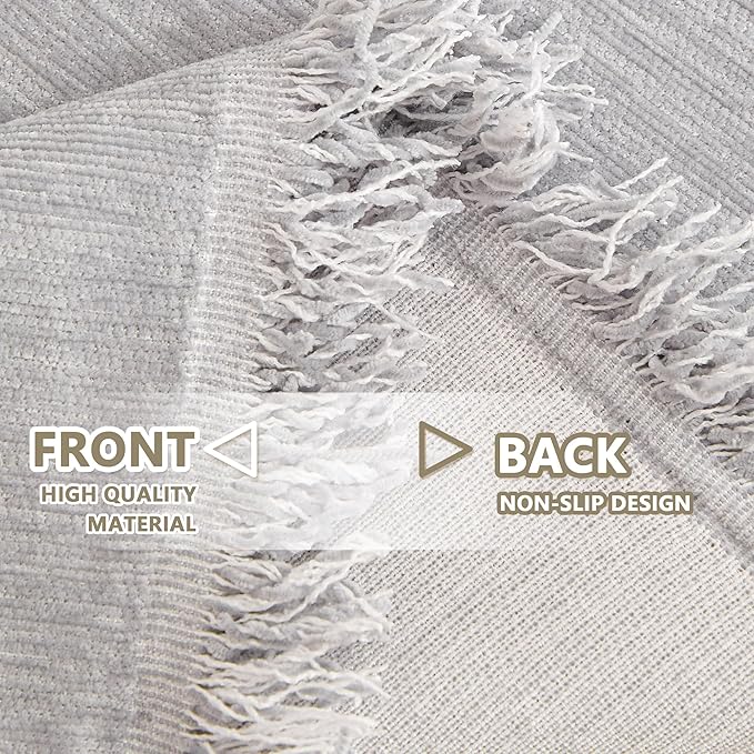MYSKY HOME Couch Cover for Pets Light Grey Couch Covers for 2 Cushion Couch - Image 5