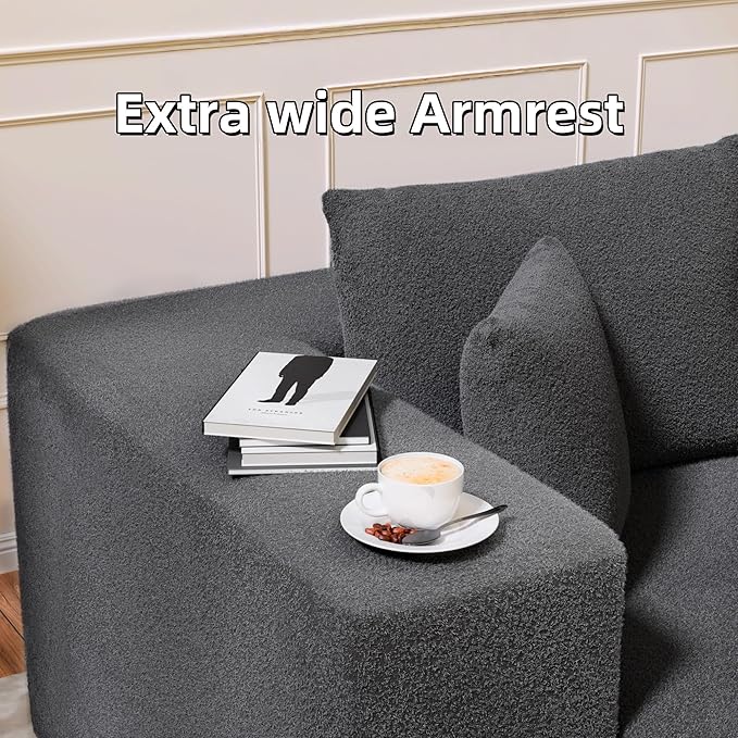 Cloud Sectional Couch, 104”L-Shape Oversized Sofa - Image 7