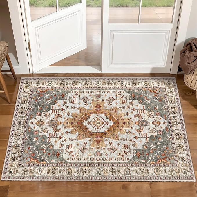 Tangsoo Vintage Rug 2x3 Washable by Tangsoo