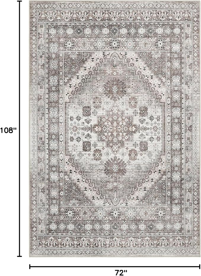 zesthome 6x9 Area Rug, Super Soft Washable Rugs - Image 2