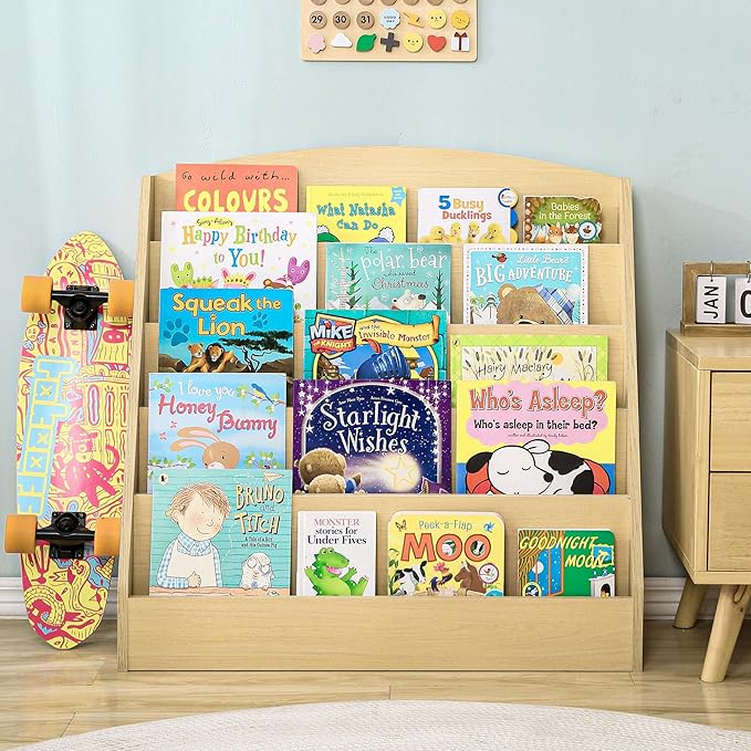 TOETOL 5-Tier Kids Bookshelf by TOETOL