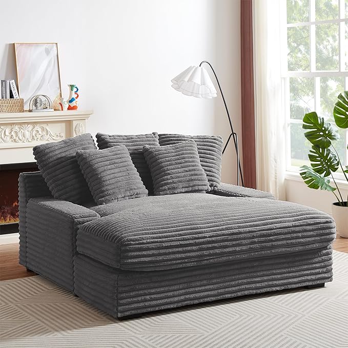 64" Oversized Chaise Daybed Lounge Sleeper Sofa Extra Wide Cloud Sofa&Couch - Image 6