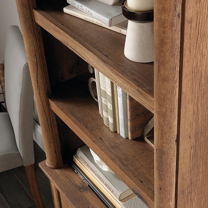 Sauder Palladia Library with Doors/Book Shelf, L: 29.37" x W: 13.90" x H: 71.85" - Image 8