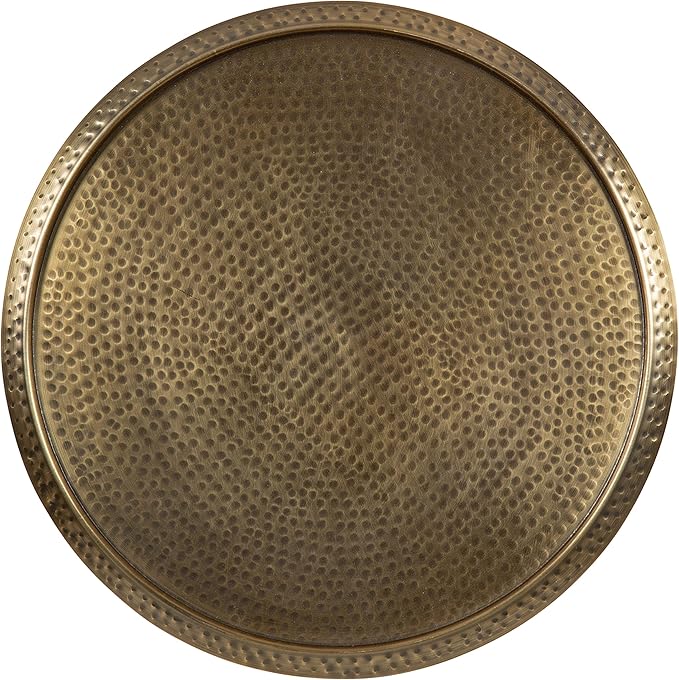 Kate and Laurel Sanzo Modern Round Pedestal Side Table; 15 x 15 x 24; Gold; - Image 8