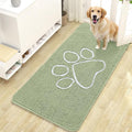 OLANLY Door Mat for Muddy Dog Paws 47x24, Ultra Absorbent Chenille Mud Doormat by OLANLY