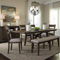 LIBERTY FURNITURE INDUSTRIES, INC. Double Bridge 6 Piece Trestle Table Set by LibertyFurniture