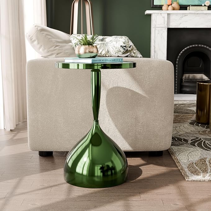 HOMES: Inside + Out Halric Modern 24" Tall Round End Table - Image 2