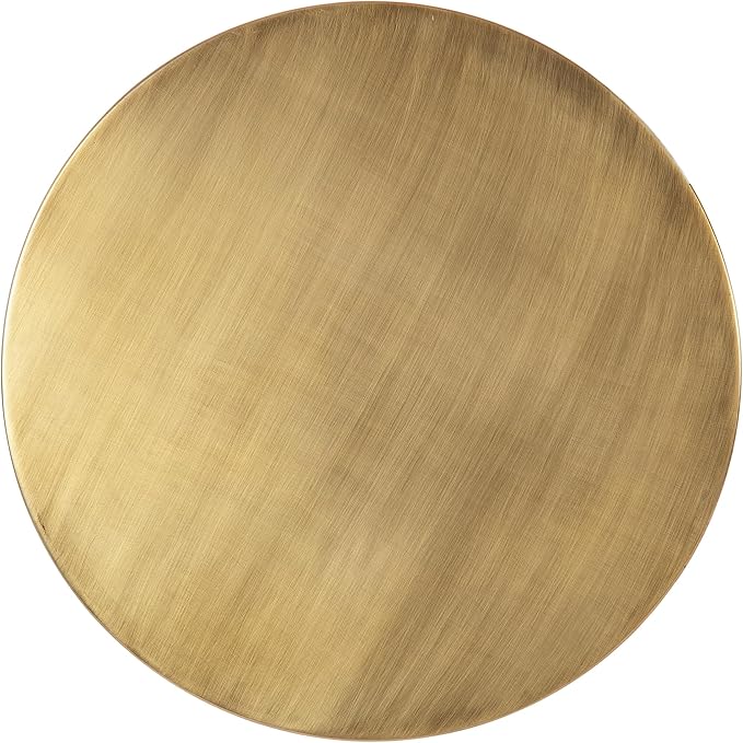 Kate and Laurel Aja Modern Metal Round Side Table; 15 x 15 x 23; Antique Brass; - Image 9