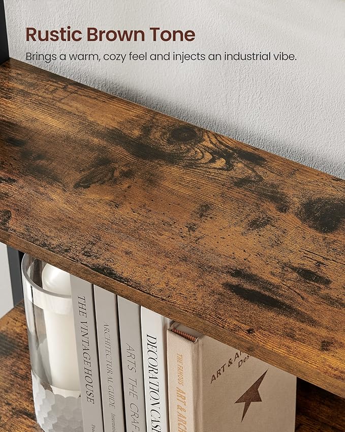 VASAGLE 6-Tier Bookshelf, Book Shelf, Industrial Bookcase, - Image 7