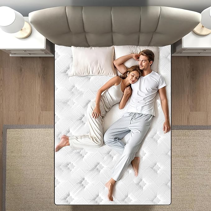 Twin Size Mattress, 10 Inch 5-Zone Pocket Spring Hybrid Mattress - Image 7