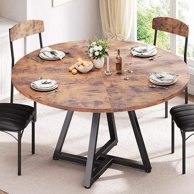 42“ Round Kitchen Dining Room Table by JOCOEVOL