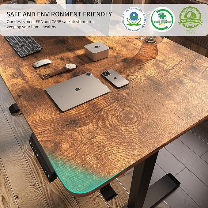 Monomi Electric Height Adjustable Standing Desk, 48x24 Inches Ergonomic Home - Image 6