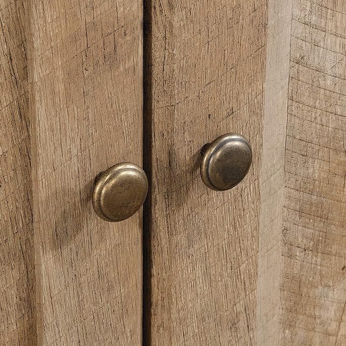 Sauder Anda Norr Display Cabinet/ Pantry cabinets, Lintel Oak finish - Image 9