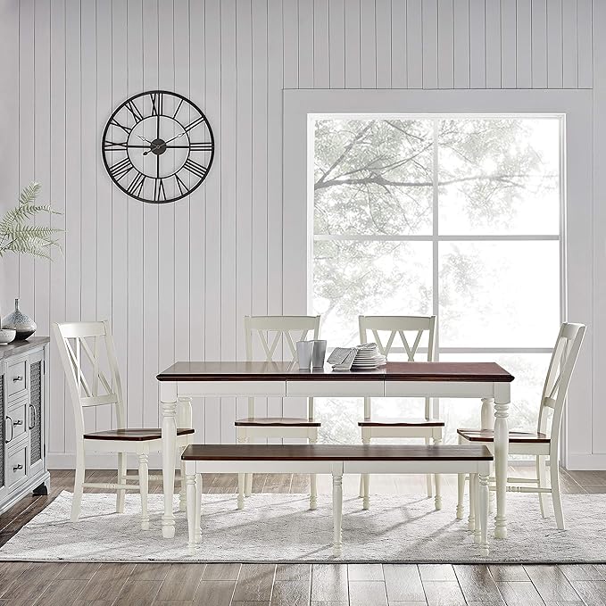 Crosley Furniture Shelby 6-Piece Traditional Dining Table Set - Image 17
