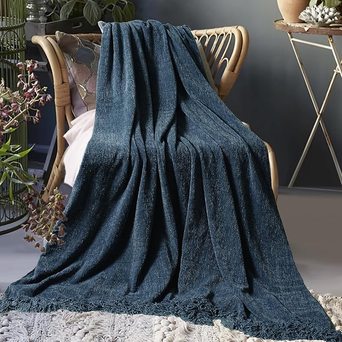 Chenille Throw Blanket for Couch 50"X 60", Soft Cozy Throws - Image 8