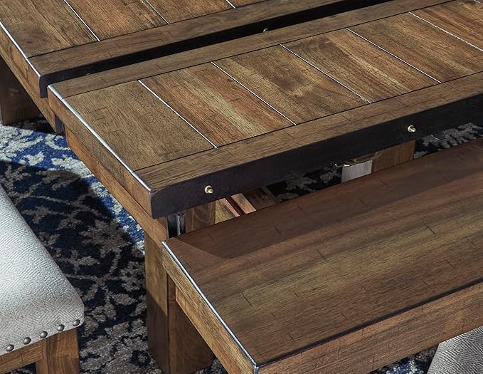 Signature Design by Ashley Moriville Farmhouse 36” x 30” Dining Extension Table - Image 10