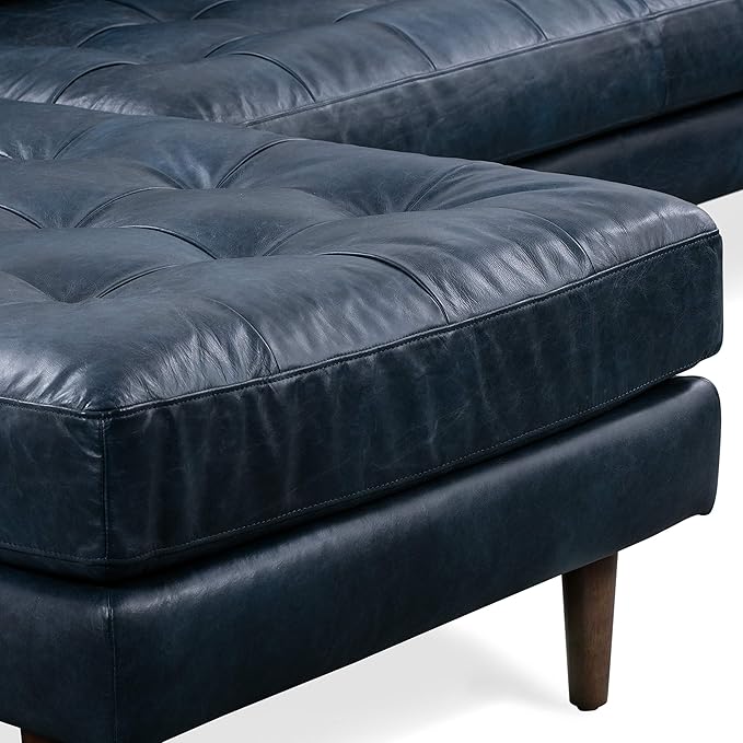 POLY & BARK Napa Furniture, 104.5 inches, Midnight Blue - Image 7