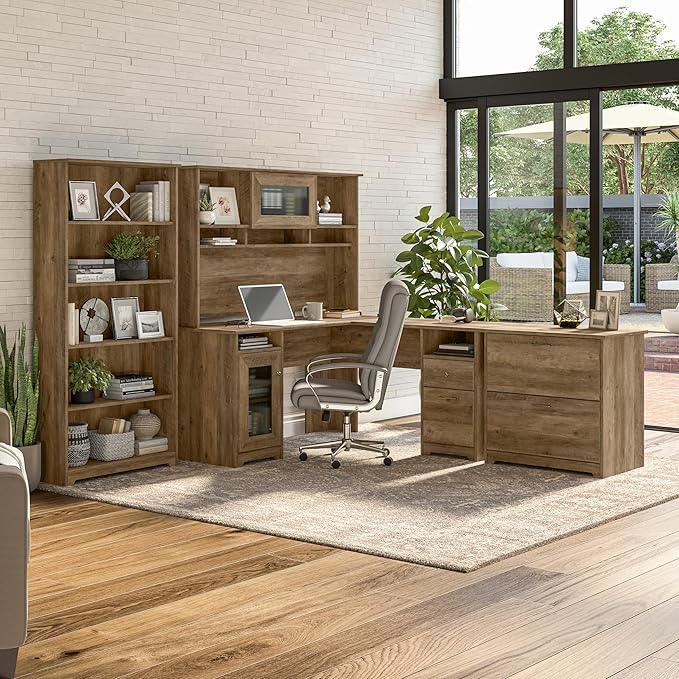 Bush Furniture Cabot 60W L Shaped Computer Desk - Image 4
