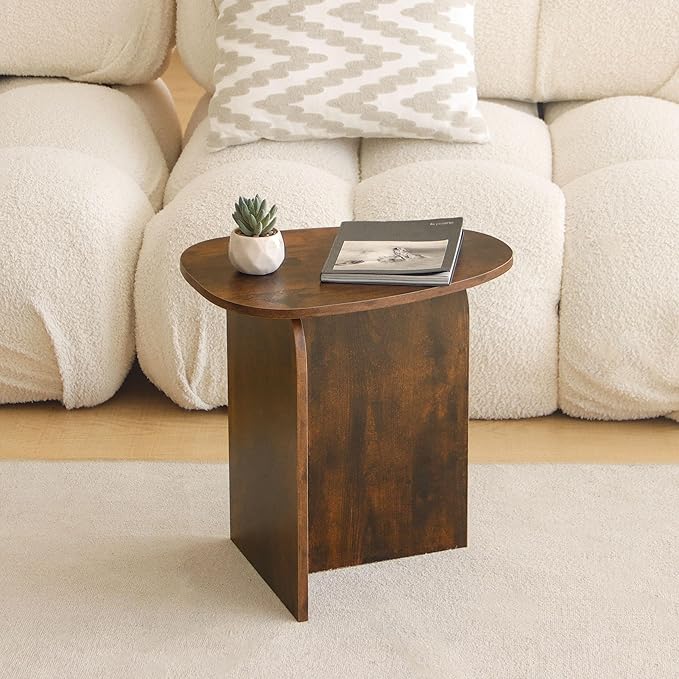 AWASEN Side Table, Small Triangle End Table Living Room, Modern Accent Table - Image 2