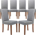 Parsons Kitchen Dining Chair Set Room Modern Upholstered Stylish Fabric High by SNUGWAY