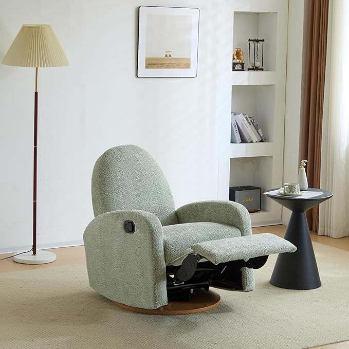 Christopher Knight Home Sidney Boucle Fabric Upholstered 360° Swivel Chair - Image 3