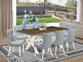 East West Furniture X077SI215-9 9 Piece Dining Room Table Set Includes a by EastWestFurniture