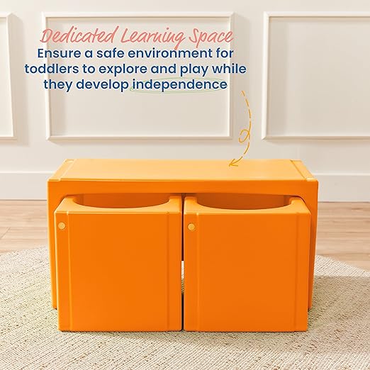 ECR4Kids Tri-Me Table and Cube Chair Set - Image 3