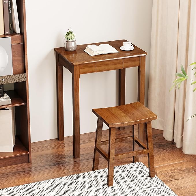 Solid Wood Desk with Drawers - Image 7