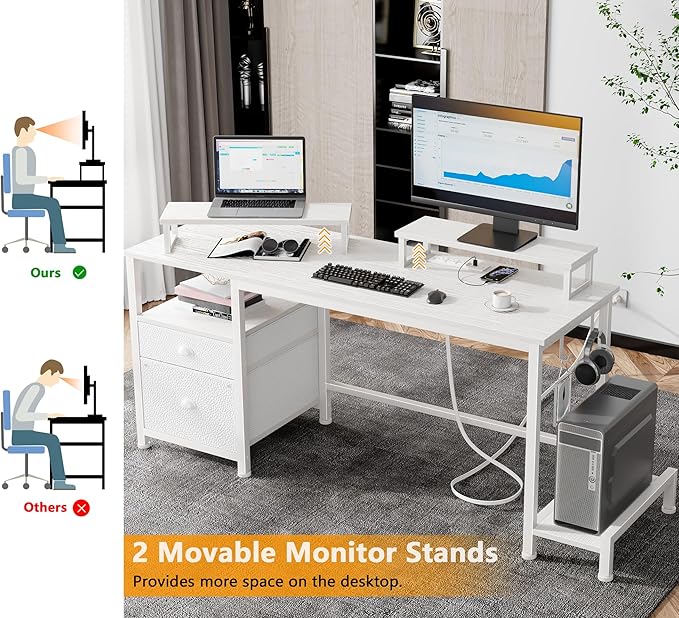 Furologee 55" Computer Desk - Image 5