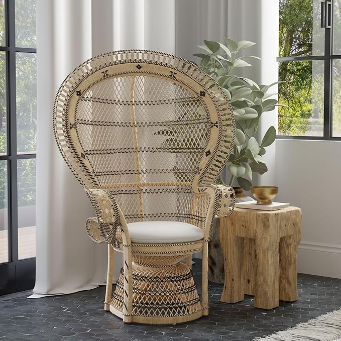 KOUBOO Grand Pecock Retro Peacock Chair in Rattan - Image 5