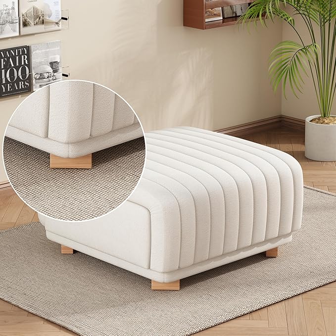 Christopher Knight Home Reyno Upholstered Ottoman - Image 4