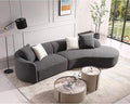 Acanva Luxury Modern Style Living Room Upholstery Curved Sofa by acanva