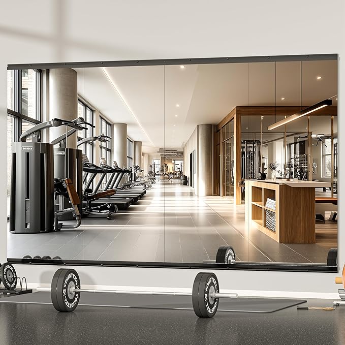 Hasipu 48''x30'' Home Gym Mirror Large Full Length Wall Mounted Full Body Mirror - Image 3