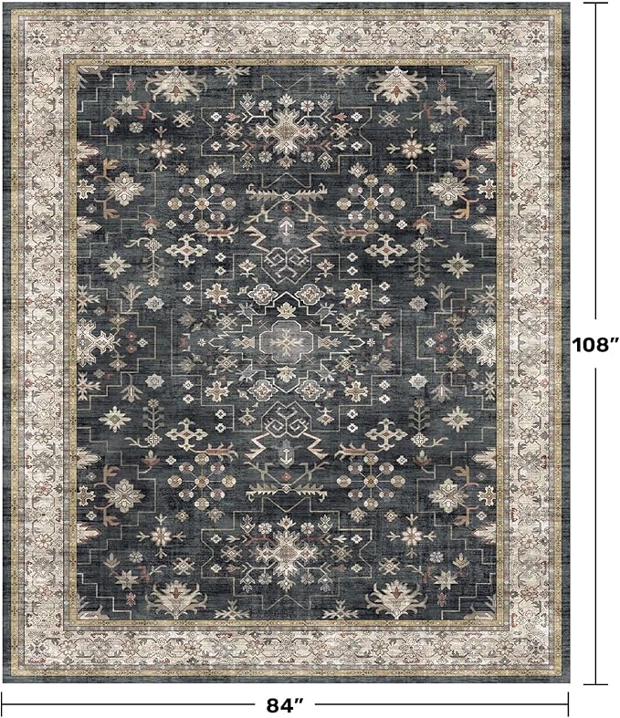 Boho Dining Room Rugs for Under Table - Image 2