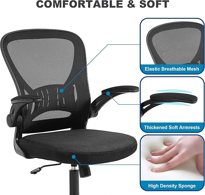 Mesh Office Chair, Ergonomic Home Office Desk Chairs - Image 5