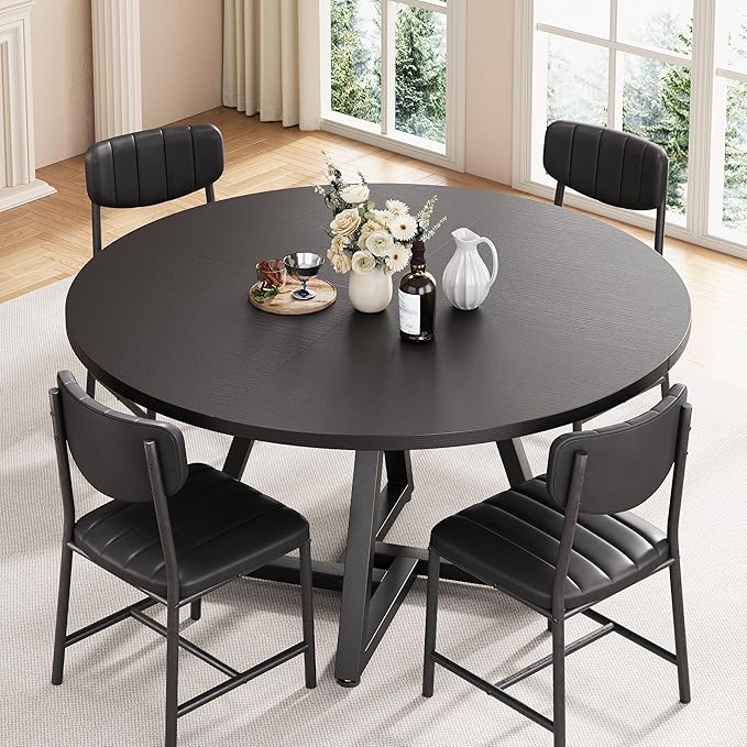 Round Kitchen Dining Room Table Circle Dining Dinner Table - Image 5