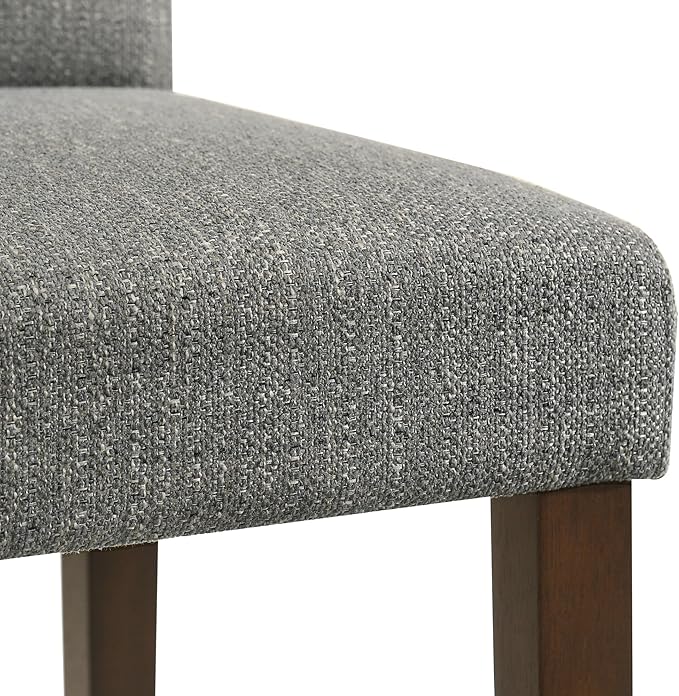 CHITA Counter Height Bar Stools Set of 3, Fabric in Fog Grey - Image 9