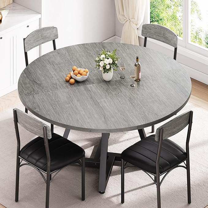 51“ Round Kitchen Dining Room Table - Image 8