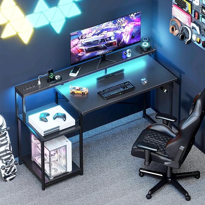 AODK Computer Desk, 56 Inch Gaming Desk - Image 2
