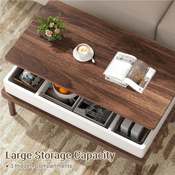 Shintenchi Coffee Table, Lift Top Coffee Table - Image 3