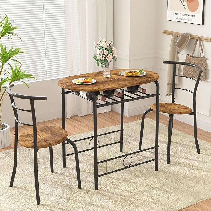 VECELO 3-Piece Dining Table Set - Image 7