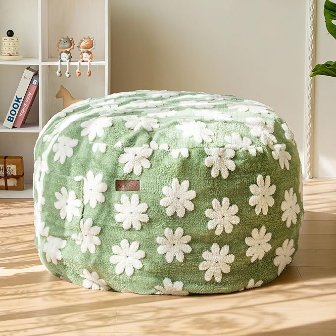 MAXYOYO Bean Bag Chair for Kids, Floral Pattern Lazy Chair - Image 9